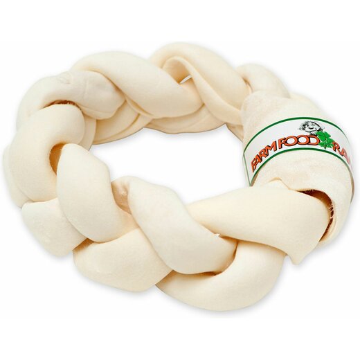 Farm Food Rawhide Dental Braided Donut L - 22-26 cm